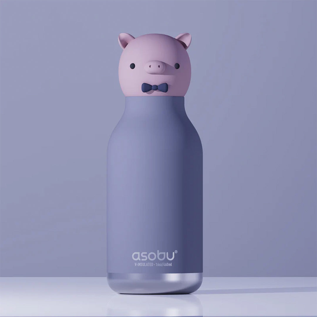 Asobu rvs drinkfles bestie - varken - 460 ml