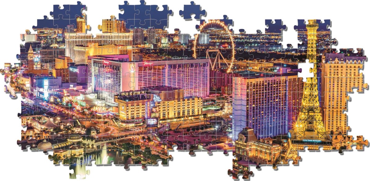 Clementoni Puslespil - Las Vegas - High Quality - 6000 Brikker