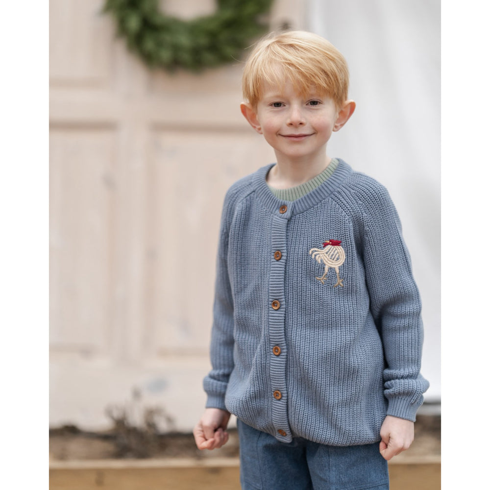 Køb Hanevild Blue Blizzard Kaj Cardigan