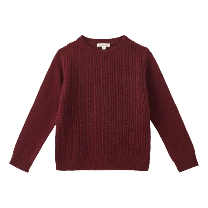 Caramel Exclusivité Caramel x Smallable - Pull Ruby | Bordeaux