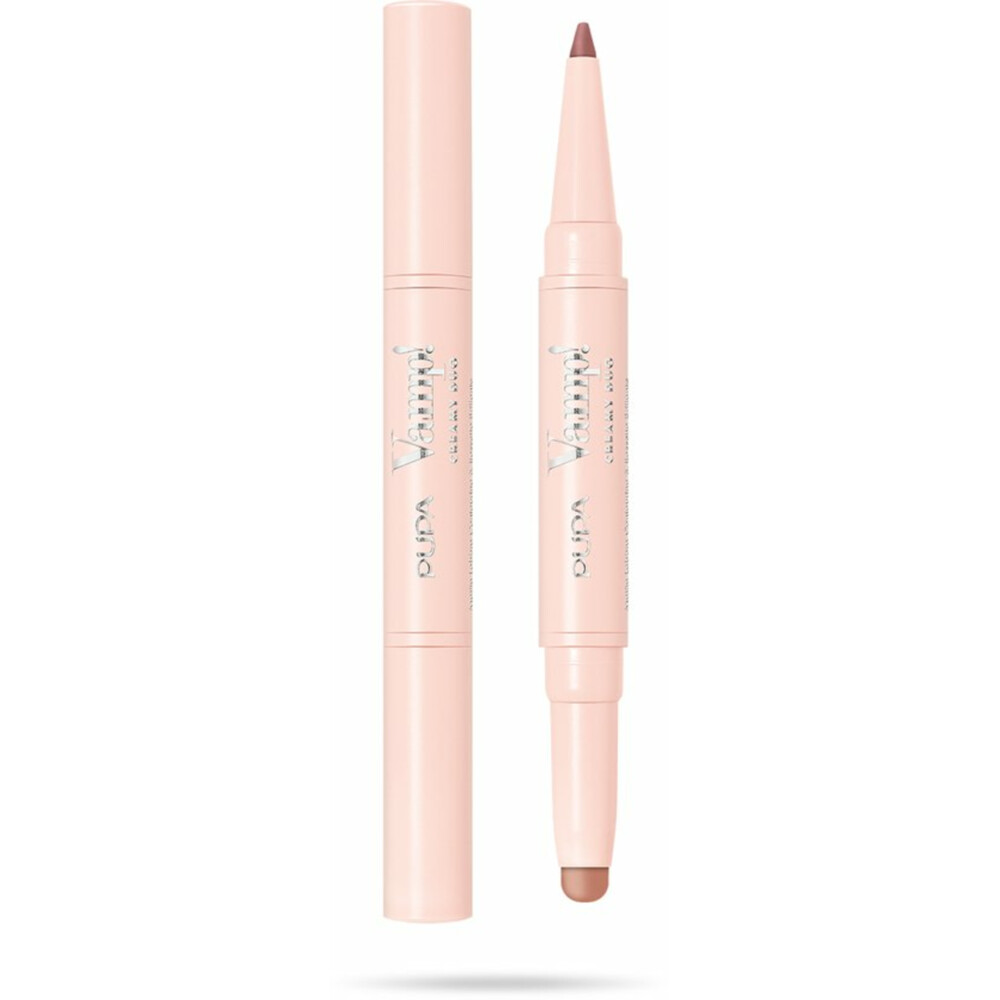 PUPA Milano Vamp! Creamy Duo Lip Pencil & Shiny Lipstick 005 Deep Nude0,8 gr