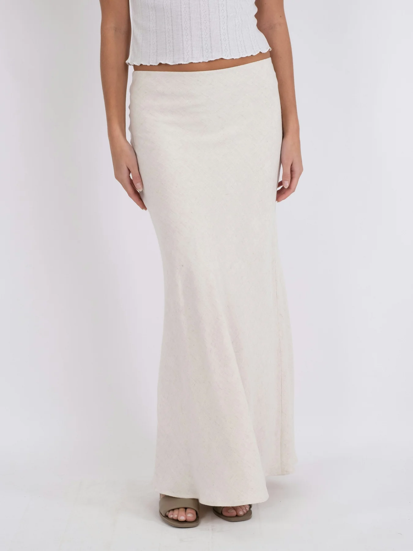 Neo Noir Viso Linen Skirt
