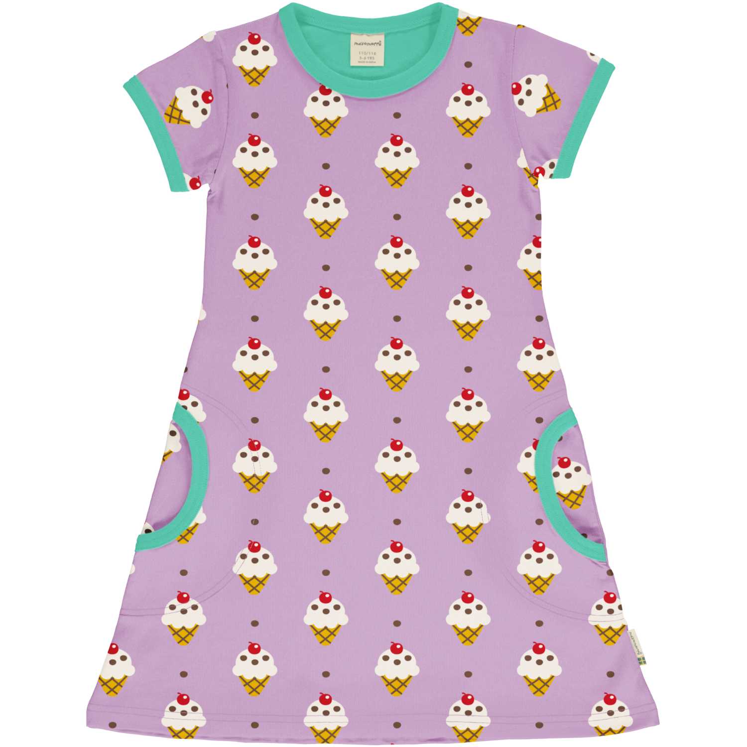 Kurzarmkleid ICE CREAM in lila