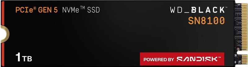 WD Black - SN8100 SSD - 1TB - M.2 2280 - PCIe 5.0 - Zonder Heatsink