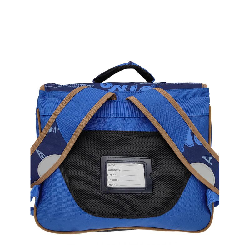 Cartable scolaire Dino 41 cm Bleu