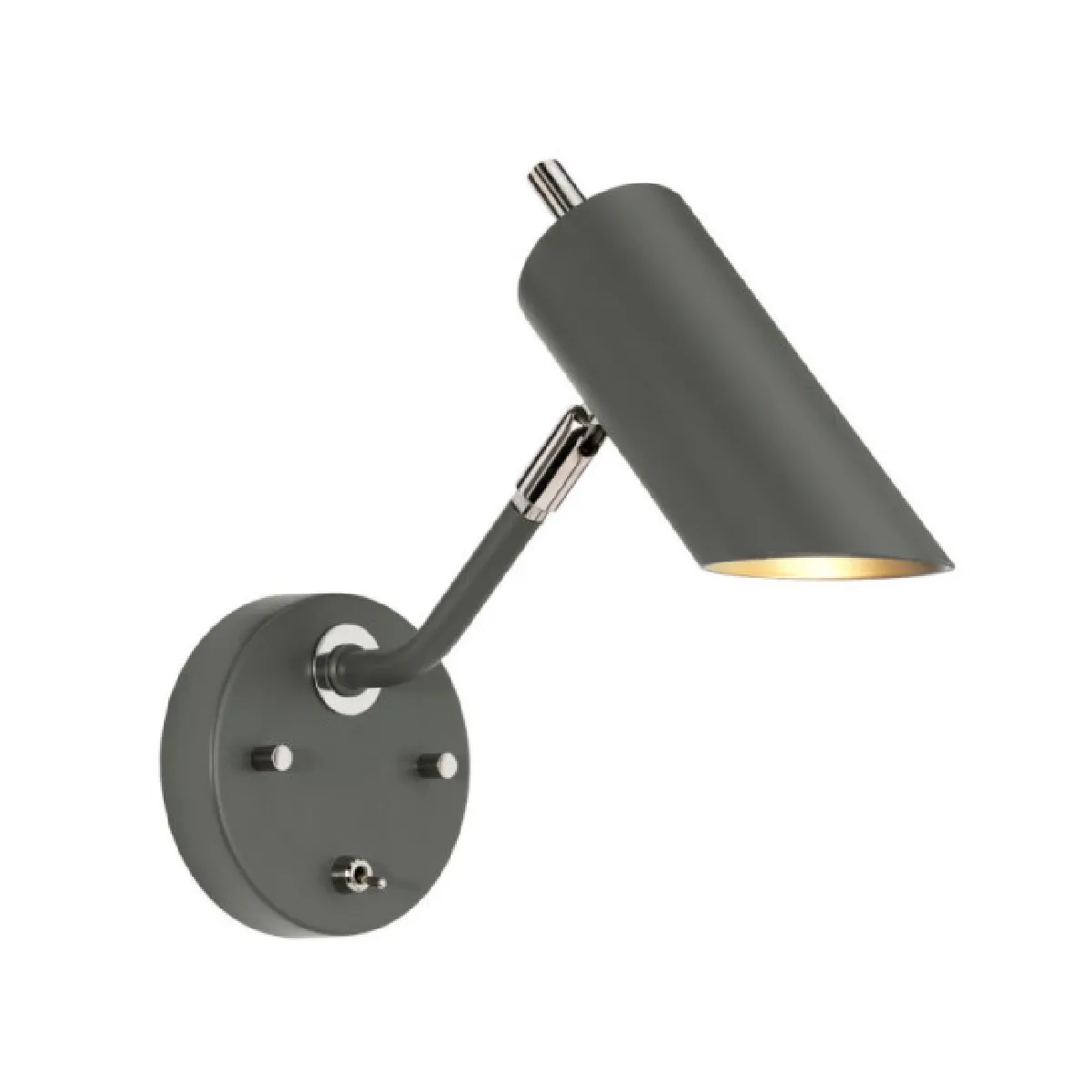 Elstead Lighting Spot Quinto Acier Nickel Poli Gris Foncé