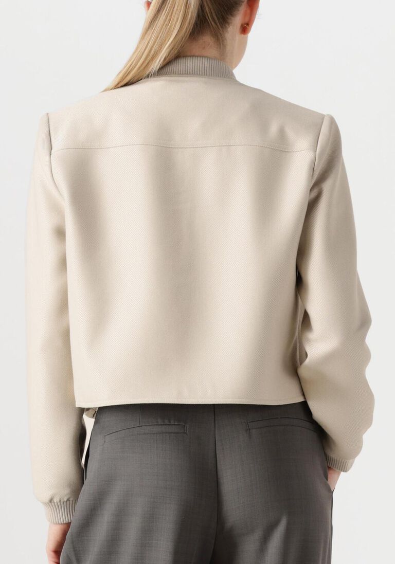 beige co'couture jack bostoncc crop jacket