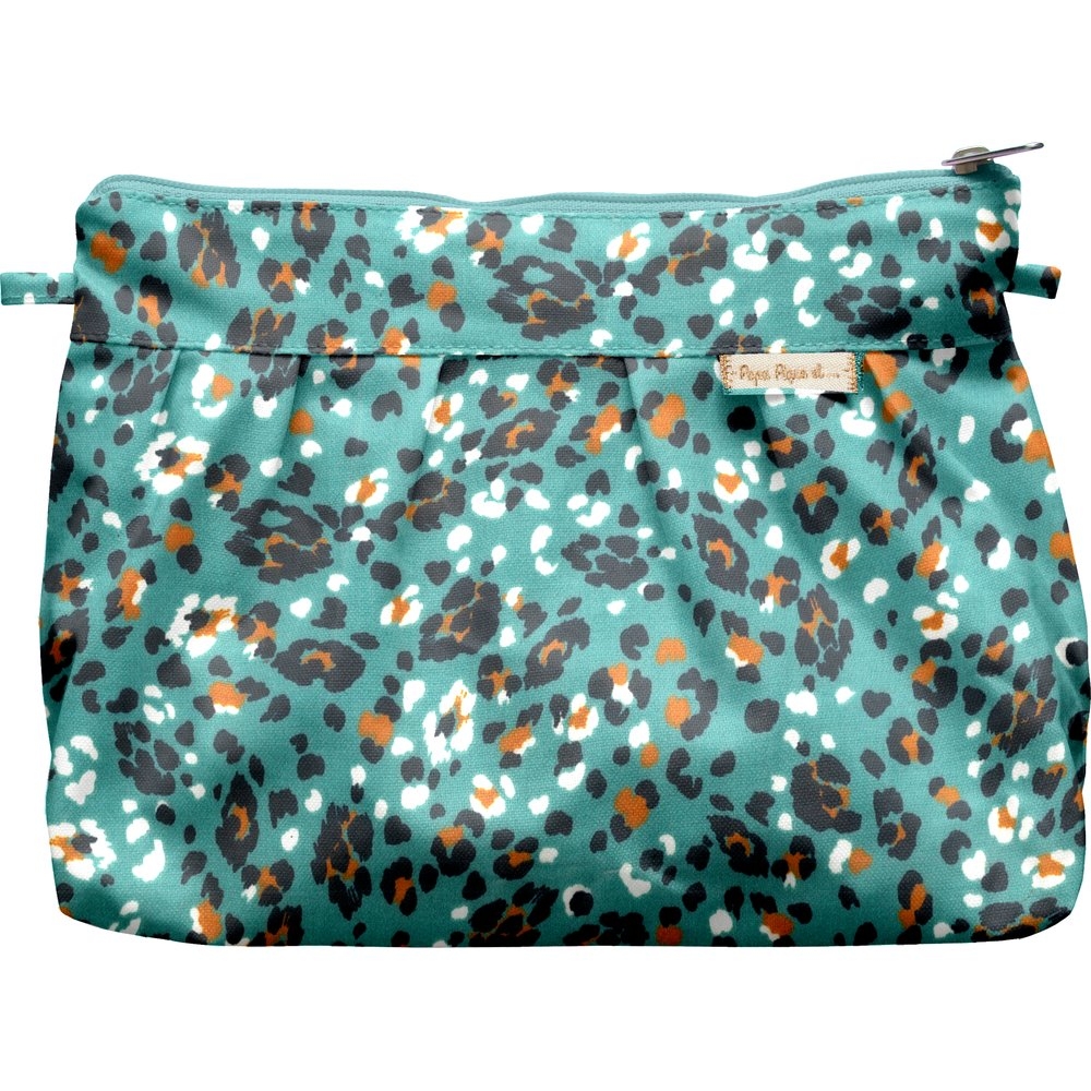 Pochette Plissée Panthère Jade