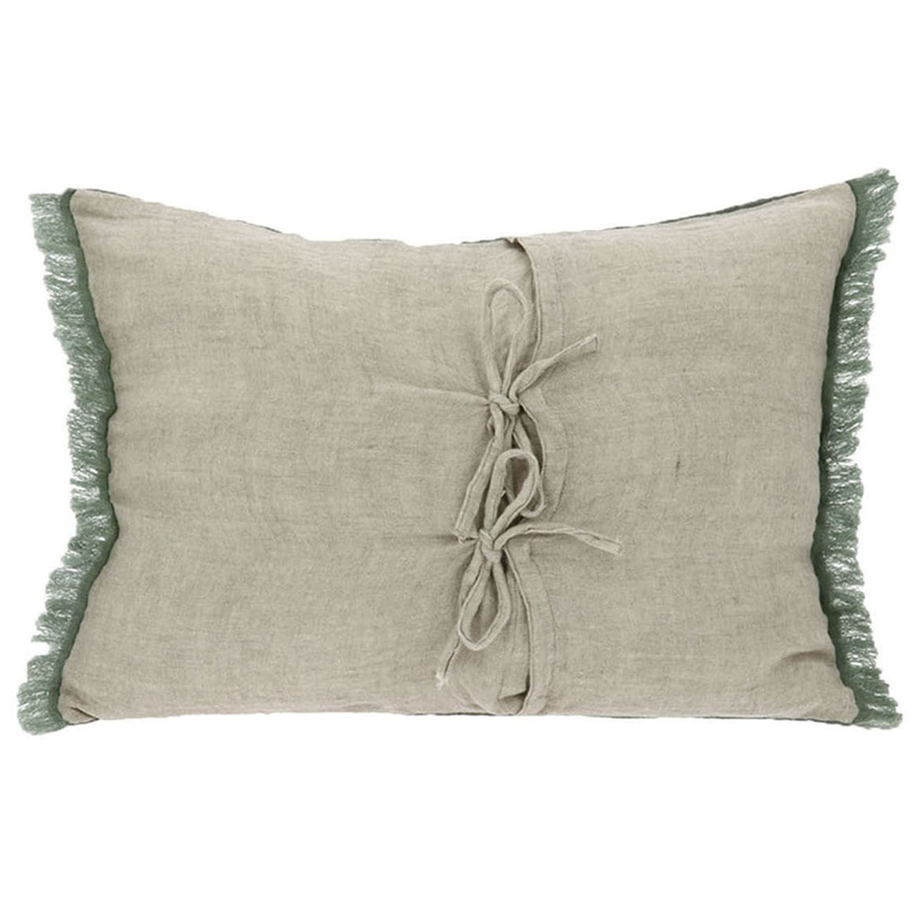 En Fil d'Indienne Housse de coussin Étamine lichen - 40x55 cm