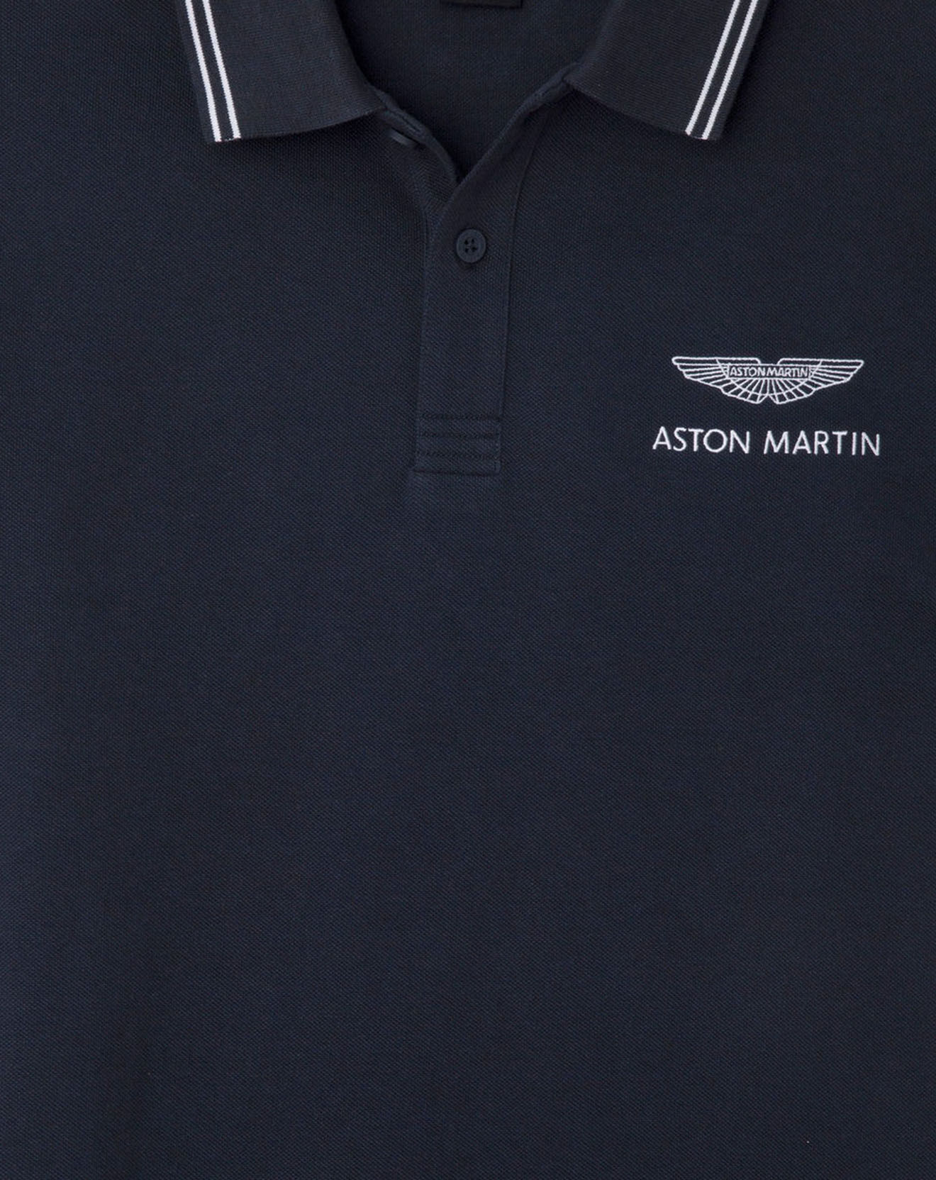 Hackett London Polo Regular Fit uni Aston Martin Racing Logo bleu