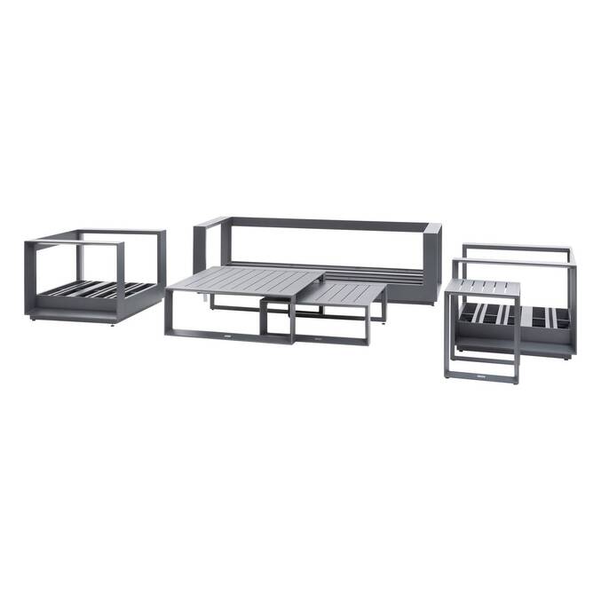Salon de jardin rotatif ALLURE Graphite