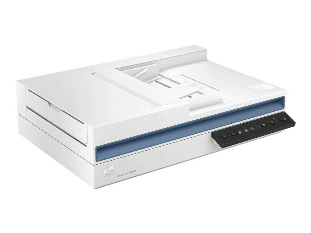 HP Scanjet Pro 2600 f1 - Dokumentscanner - CMOS / CIS - Duplex - A4/Legal - 1200 dpi x 1200 dpi - op til 25 ppm (mono) / op til 25 ppm (farve) - ADF (60 ark) - op til 1500 scanninger pr. dag - USB 2.0