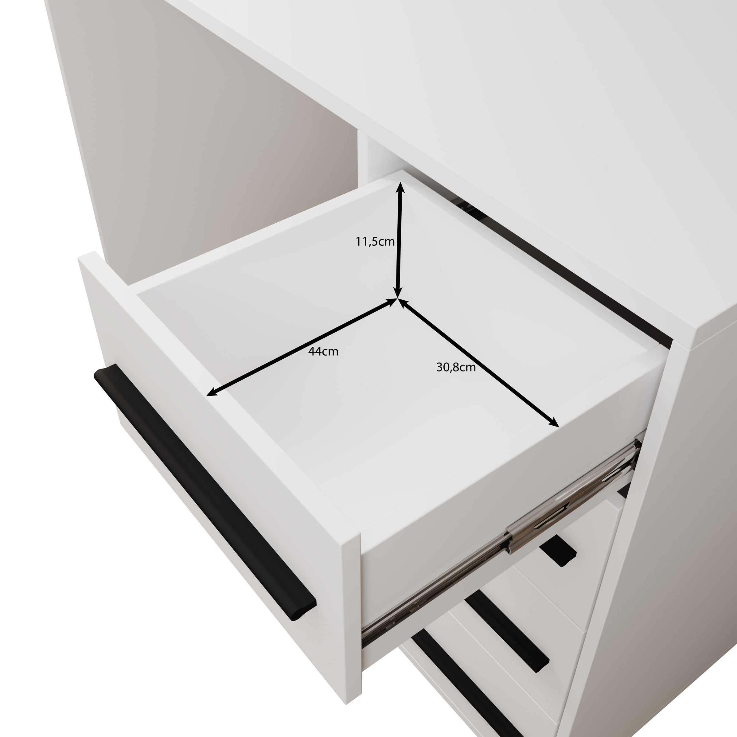 Montalo - Bureau - Zwart - 120x60x75 cm