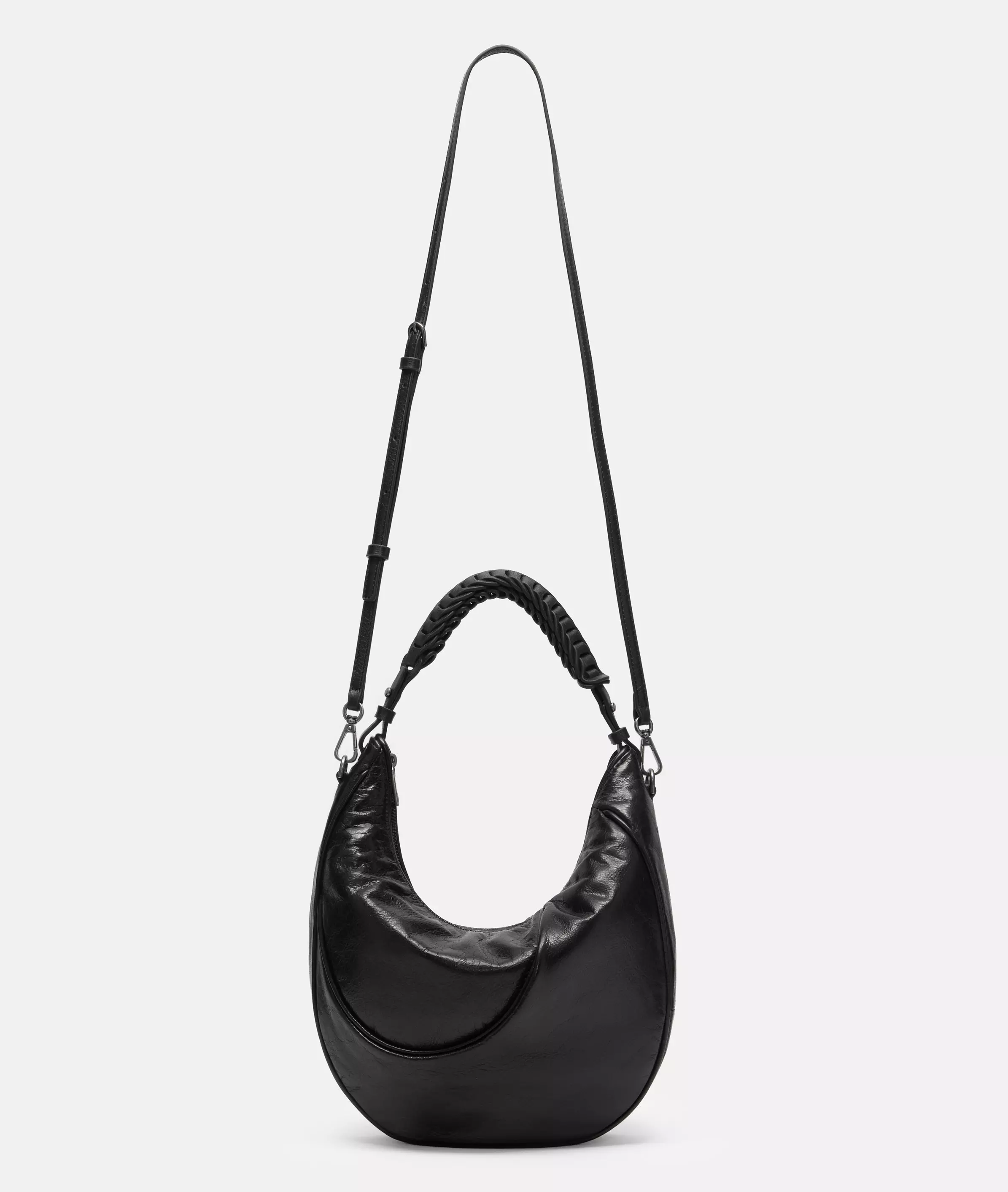 Luna Hobo S Handy hobo bag made from waxed leather
