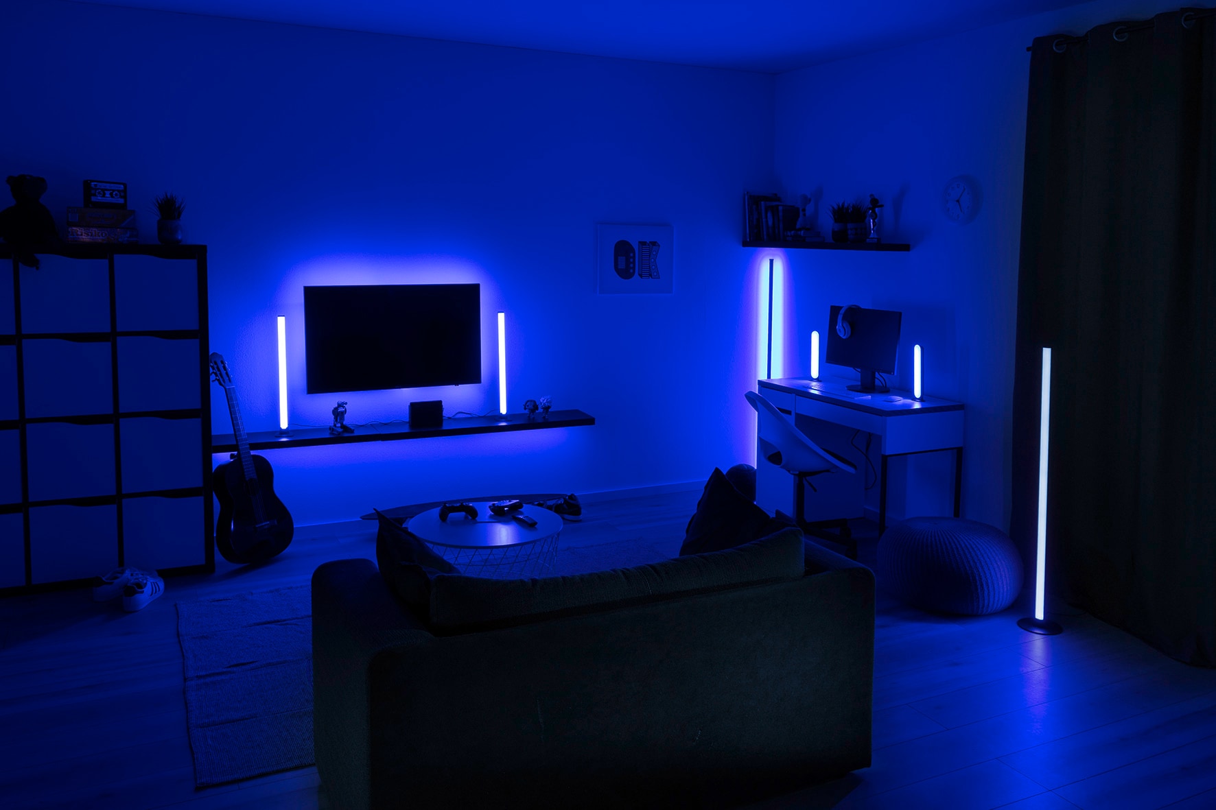 RL LED Dekoleuchte GAME 28 cm schwarz /weiß