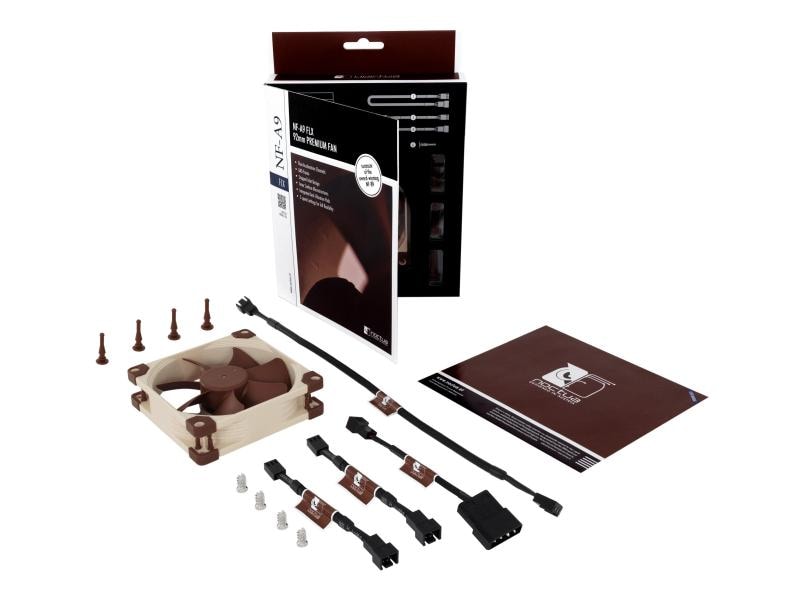 Noctua PC-Lüfter NF-A9 FLX Hochoptimierter Gehäuselüfter für flexible Silent-Kühlleistung