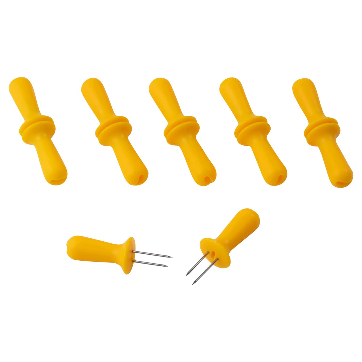 Funktion Corn cob holders 12 pcs Yellow