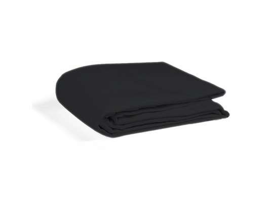 TERRE DE NUIT - Drap plat noir 100% coton 270x325