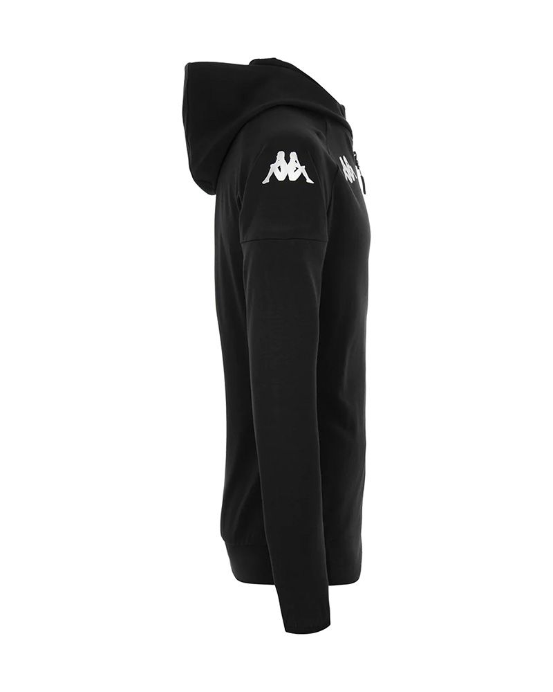 Sweat zippé à capuche Kappa Venezia Noir pour homme