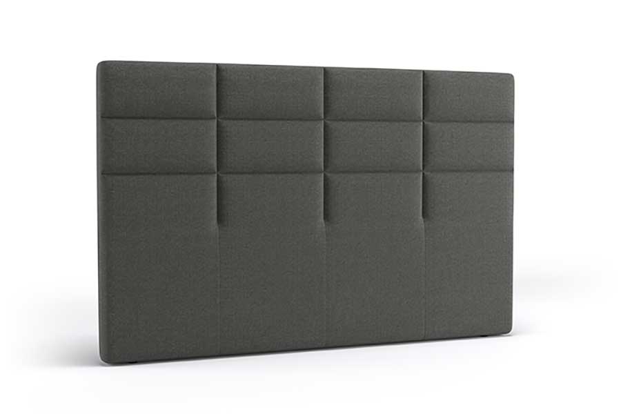 Paris sengegavl 180 cm bredde i tekstil Nordic dark grey