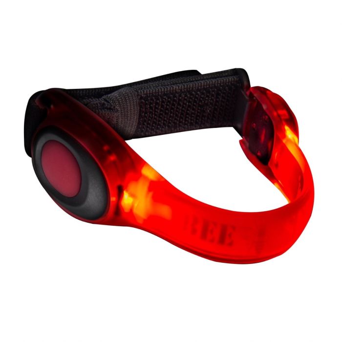 Bee-Safe Dame Reflekser Led Safety Band Battery Rød