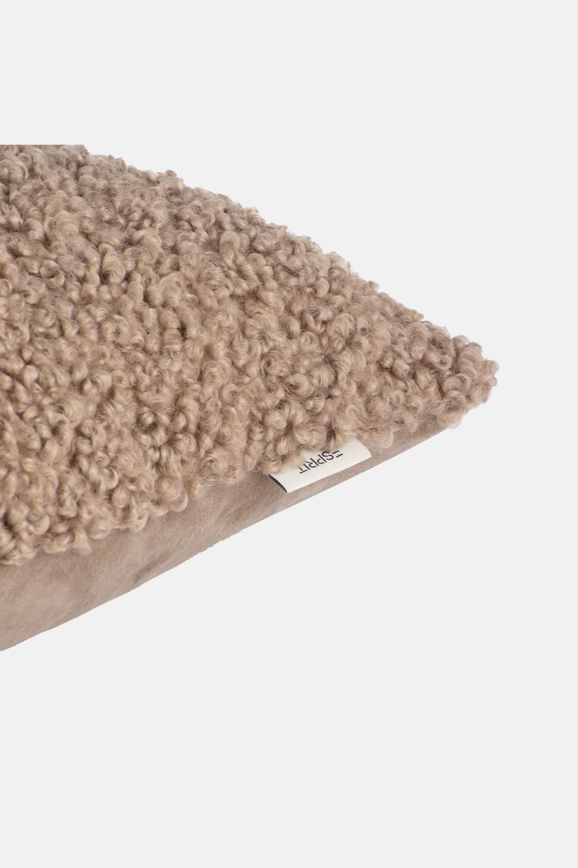 Housse de coussin en peluche