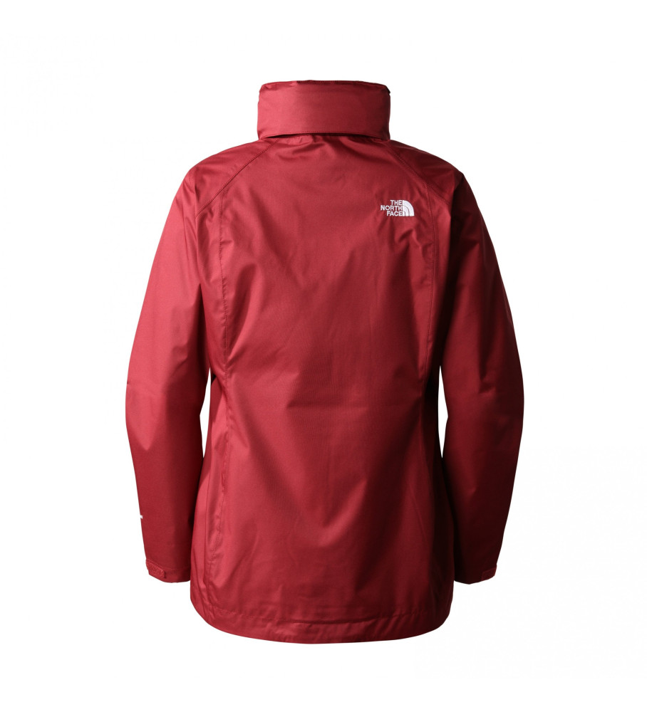 Jaqueta de lã polar The North Face Evolve II Triclimate na cor bordô