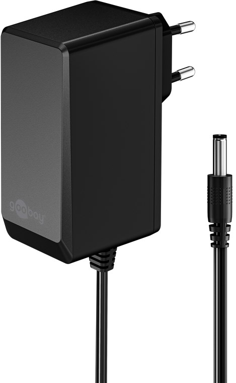 (27W/2.25A) Universal Ladegerät Netzteil AC/DC 12V (64979) - Schwarz