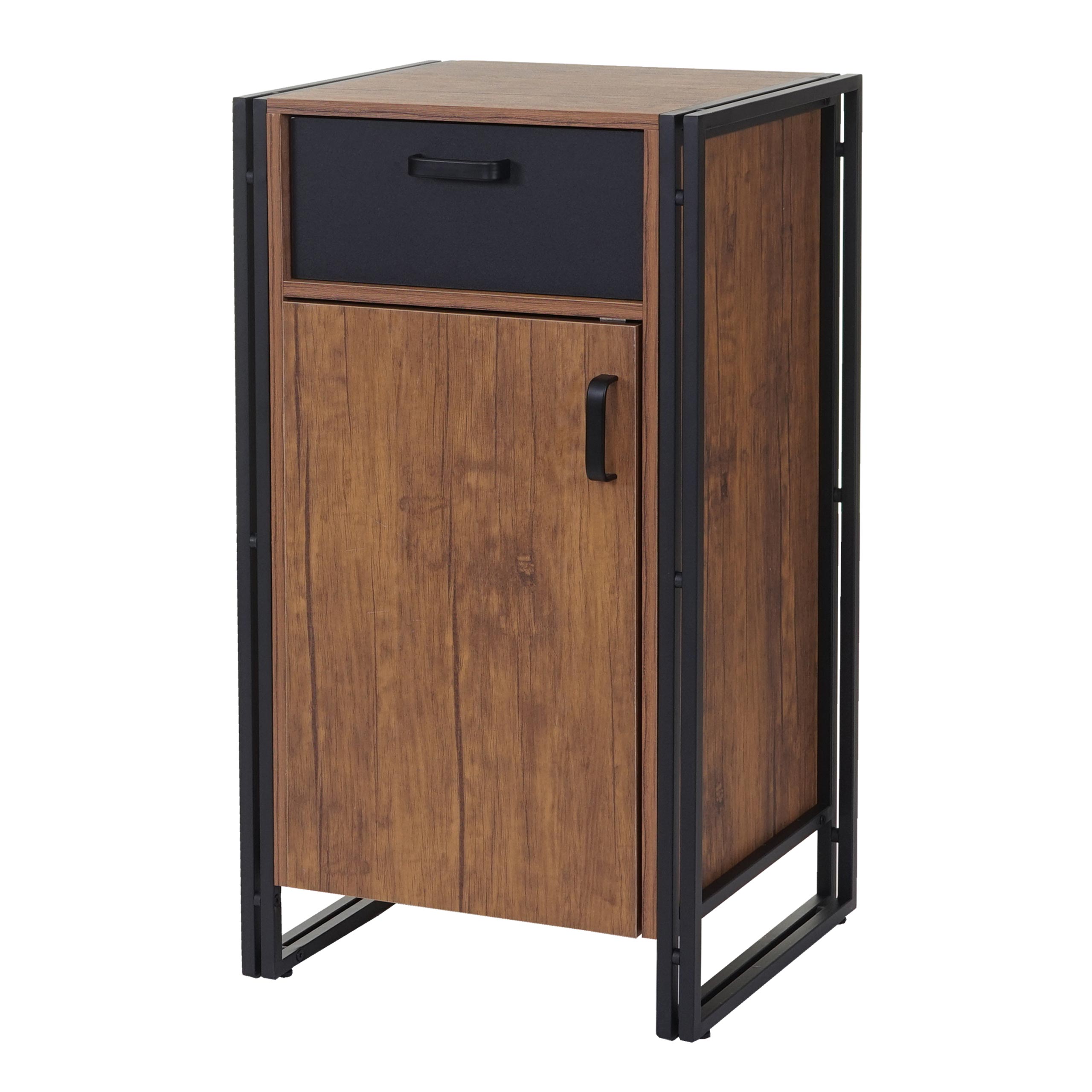 Kommode MCW-A27, Schrank Schubladenschrank, 90x50x43cm 3D-Struktur MVG-zertifiziert, Wildeiche-Optik