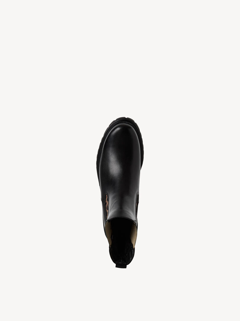 Leren Chelseaboot - zwart
