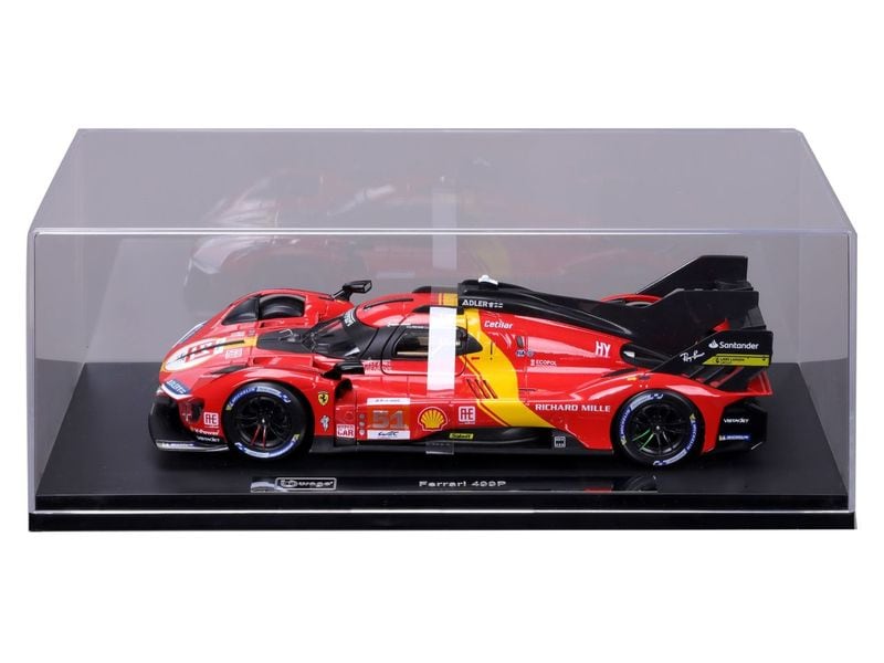 BBurago Ferrari Signature 499P LeMans Champ. 2023 Rot 1:18 Sammlermodell im Massstab 1:18