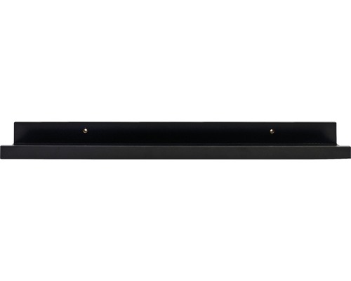 Schilderijrail, schilderijrail, wandplank, zwart, 55 cm