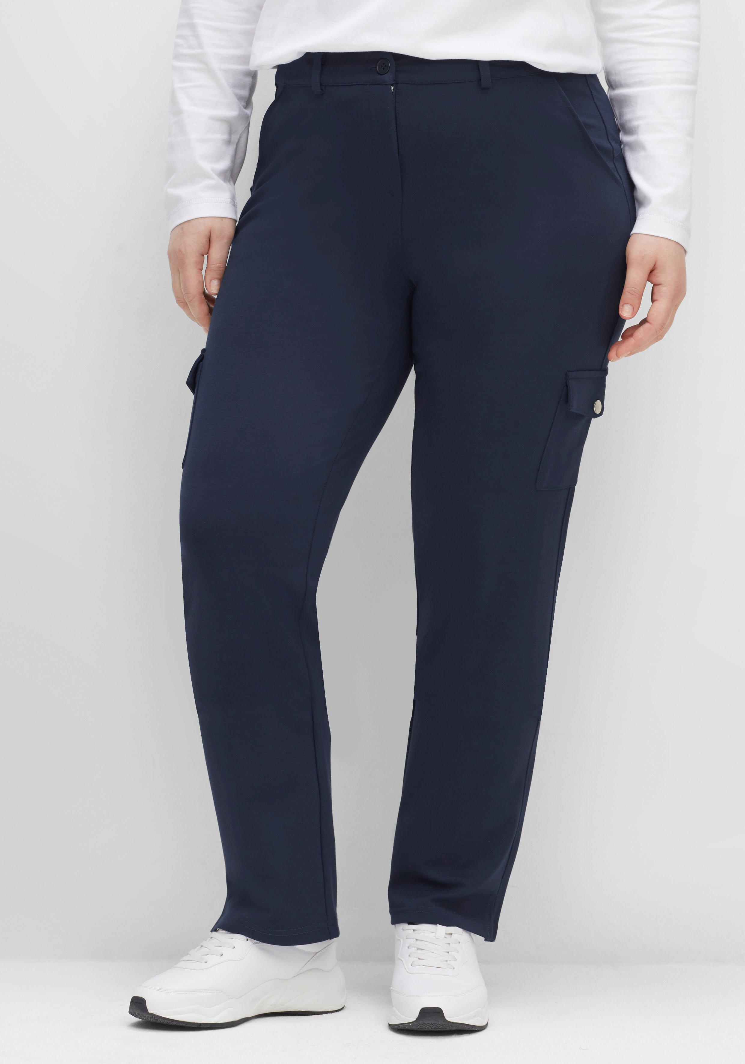 Gerade Hose im Cargo-Stil, mit Pattentaschen