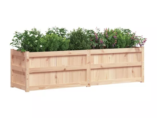 Jardinière 180x50x50 cm bois de pin massif