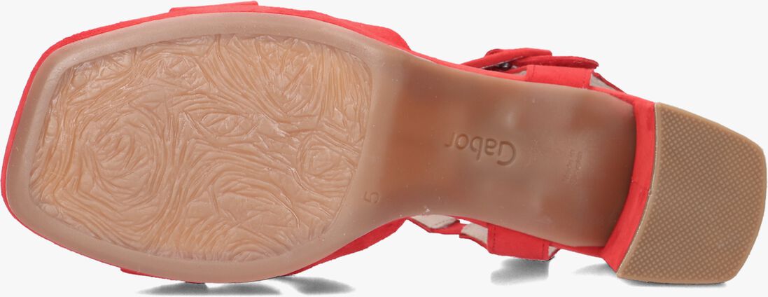 rode gabor sandalen met hak 953