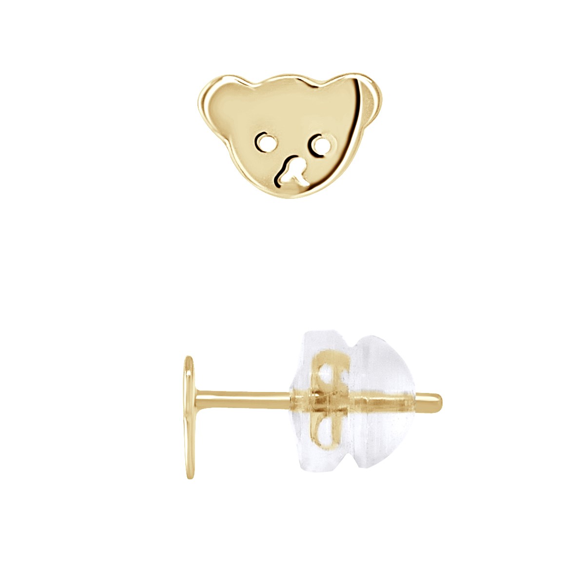 Boucles d'Oreilles OURSON - Or Jaune