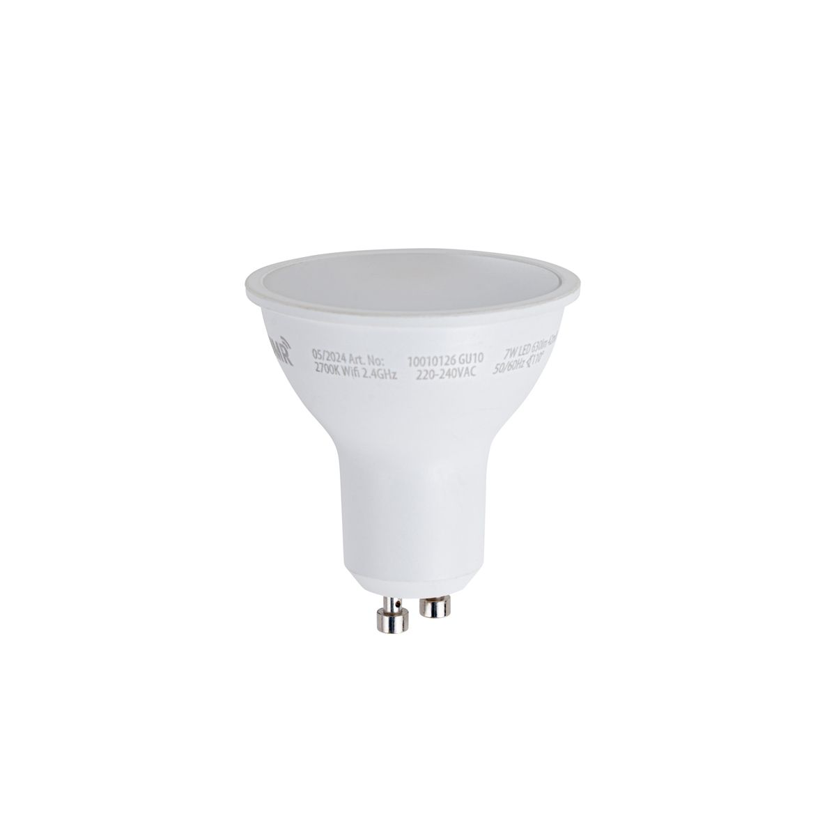 Set van 5 Smart GU10 50mm dimbare LED lampen opaal 7W 630 lm 2700K