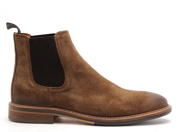 Schmoove boots bottine homme pilote chelsea marron