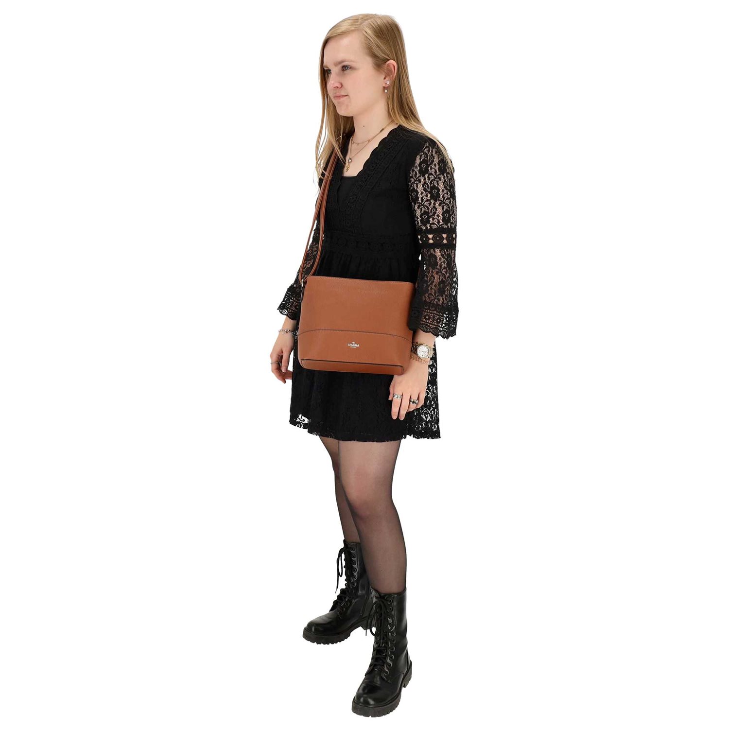 Charm London Stratford Schoudertas midbrown