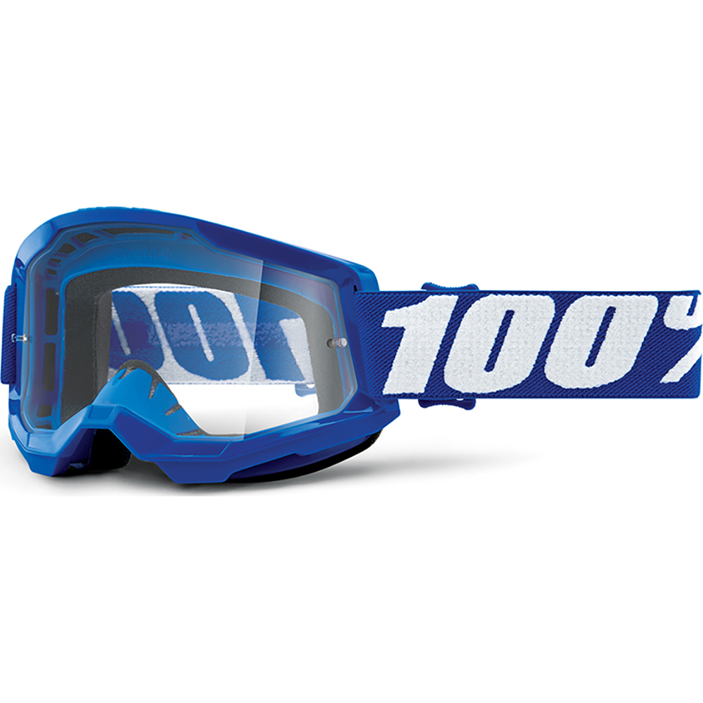 100% - Masque Enfant Strata 2 Bleu / Blanc