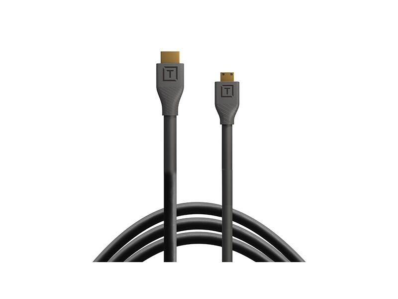 Tether Tools Kabel TetherPro HDMI Mini zu HDMI 2.0, 4.6 m S HDMI 2.0 Kabel mit Unterstützung für 4K-Auflösung, UHD, eARC