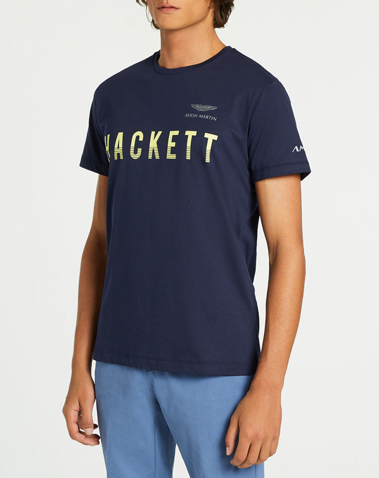 Hackett London T-Shirt Logo Aston Martin Racing bleu