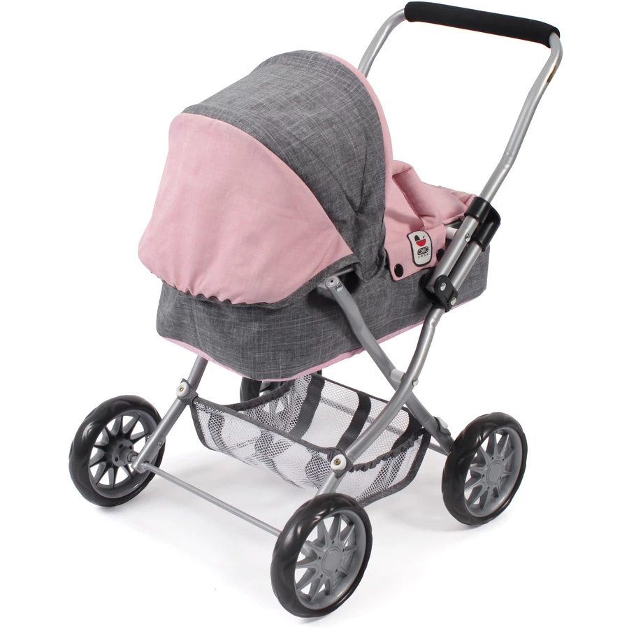 BAYER CHIC 2000 Mini-Kuschelwagen SMARTY Melange grau-rosa