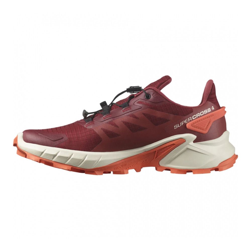 Salomon SUPERCROSS 4 W - Chaussures trail Femme syrah/ashes of roses/coral