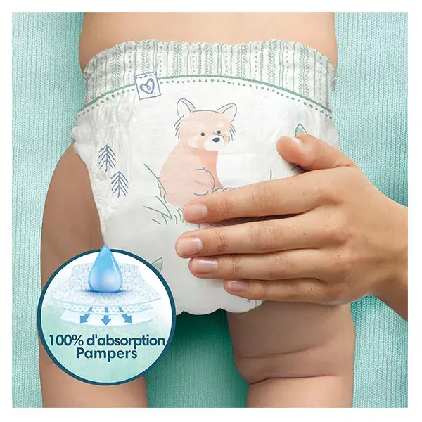 Fraldas Pampers Harmonie Maxi Pack T4 (9-14 kg) com embalagem de papel reciclável