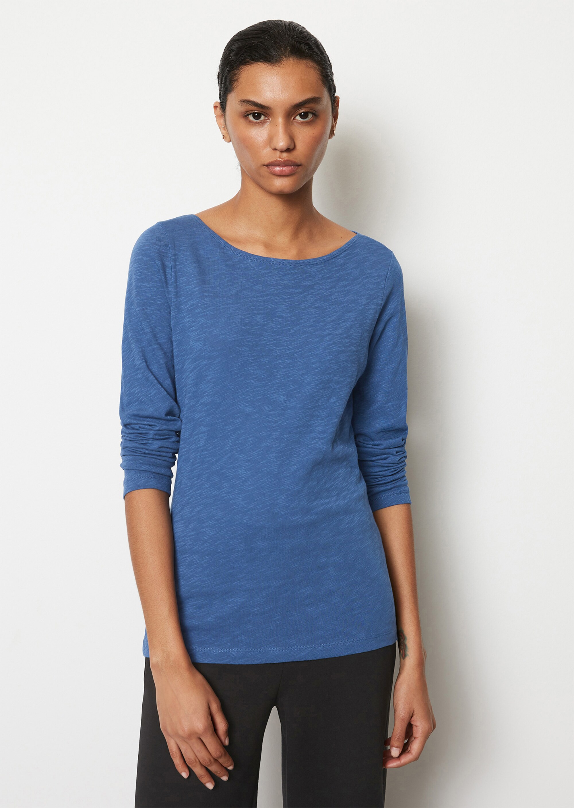 Longsleeve regularaus Slub Jersey