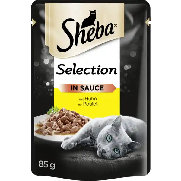 Selection in Sauce mit Huhn