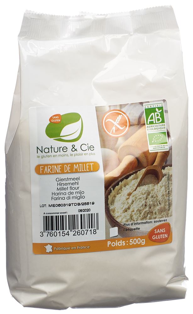 NATURE&CIE Hirsemehl glutenfrei 500 g