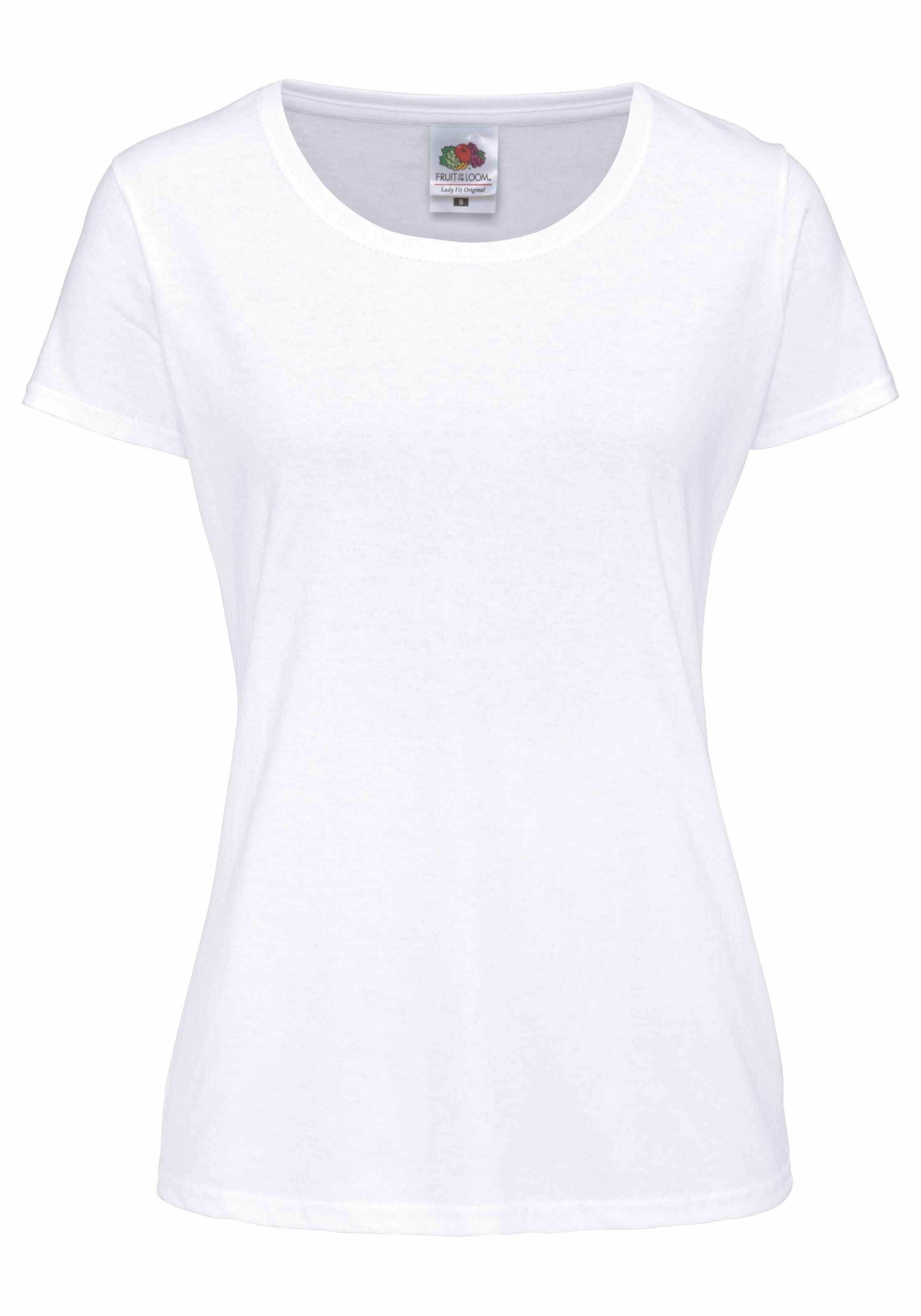 Fruit of the Loom Rundhalsshirt, 5 Stk. original T. LADY-FIT im 5er Pack