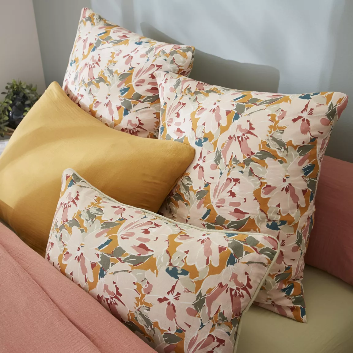 Housse de couette gaze de coton (140 x 200 cm) April Multicolore